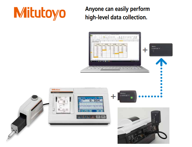 Nový prenos dát pri drsnomeri SJ-410 Mitutoyo